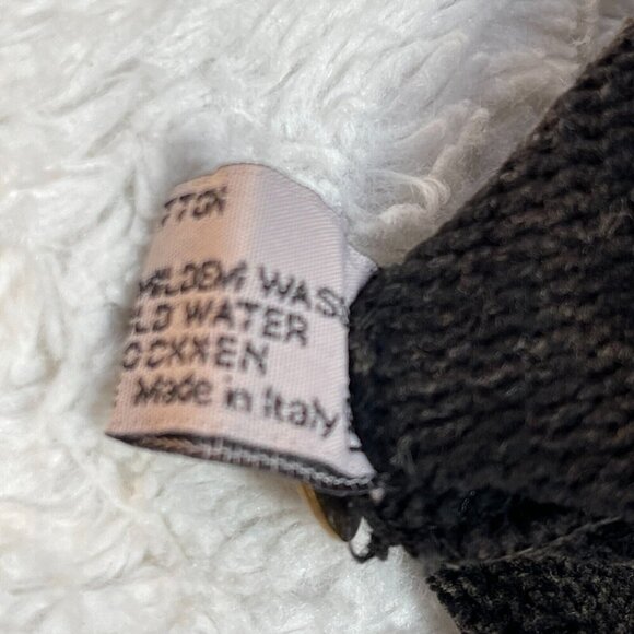 Marilu Embellished Beaded Sequin Jacket Burnout Patchwork S/M Gray Boho Italy - Picture 6 of 12